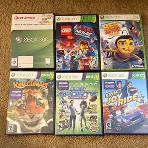 Xbox 360 Video Game Collection - Green Cases